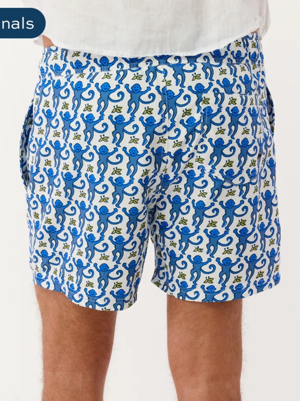 Roller Rabbit Monkey Swim Trunks - Picture 3 of 8